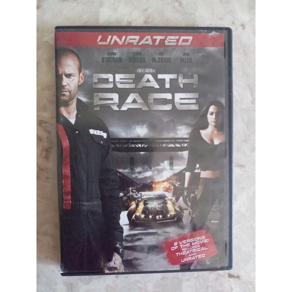 Death Race Movie DVD - Includes Both the Theatrical and Unrated Editions